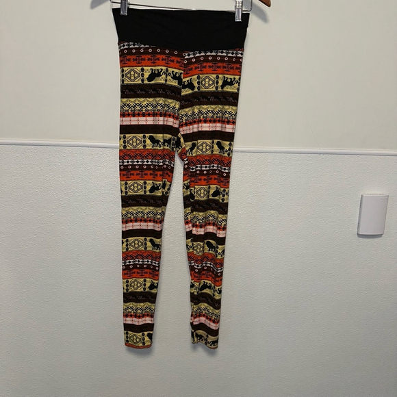 Lot of 3 assorted women’s leggings one size funky always - Picture 11 of 12